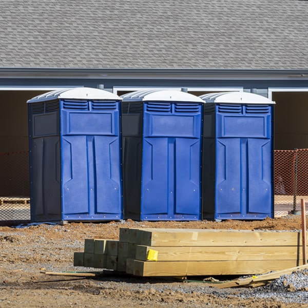 how often are the portable toilets cleaned and serviced during a rental period in Byers